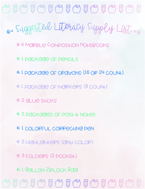 Supply List
